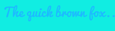Image with Font Color 1DBBFF and Background Color 11EDE2